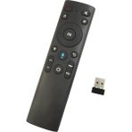 Internet Q5 + Air Mouse Bluetooth Sesli Uzaktan Kumanda Akıllı Tv Android Kutusu Için Kablosuz 2.4g Sesli Uzaktan Kumanda (Yurt Dışından) - Siyah