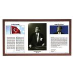 İnterpano 50 x 90 Lamine Çerçeve Duvara Monte 3lü Milli Levha