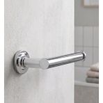 İntersteel Silver Paslanmaz Çelik Tekli Tuvalet Kağıtlığı - Modern Boru Tip Banyo Kağıt Askısı - Duvara Monte Krom Kağıtlık Aparatı Gri