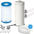 Intex 26604 Elektrikli Kartuş Filtreli Temizleme Motoru 2006 Litre/saat Beyaz Renkli Dayanıklı Tasarım