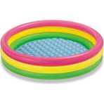 Intex 3 Boğumlu Şişme Havuz 114x25 cm Renkli ve Eğlenceli Tasarım Çocuk Kullanımı İçin