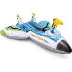 Intex 57536 Mavi Uçak Şişme Çocuk Binici 117 cm Su Tabancalı Eğlenceli Oyun