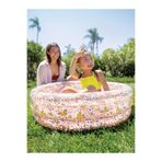 İntex 58427 Şişme Tabanlı Çiçek Desenli Bebek Çocuk Havuzu 86X25Cm