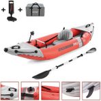 intex 68303 Excursion Pro K1 Şişme Kano Balık Avı Kanosu 305X91X46CM - Mavi - YOK