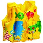 İntex Balık Desenli Baskılı Yelek 41x30 Cm Bebek Havuz Giysisi Çocuk Havuz Giysisi