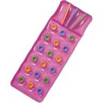intex Bardaklı Deniz Yatağı - Bardaklı Havuz Yatağı - Bardaklı Şişme Deniz Yatağı - Şişme Yatak 188X71 cm - 0 - 3 Yaş - Açık Pembe