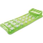 intex Bardaklı Yastıklı Deniz Yatağı - Yastıklı Havuz Yatağı - Yastıklı Şişme Yatak - Şişme Yatak 188X71 Cm. - Yeşil