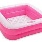 INTEX Bebek Çocuk Planschbecken havuzu ile yumuşak zemin 85 x 85 x 23 cm Pembe