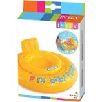 Intex Bebek Flatörü Sarı Şişme Bebek Simidi Ayak Delikli Koltuk 70 cm 11 kg Wet Set Collection 56585