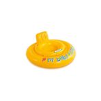 Intex Bebek Flatörü Sarı Şişme Bebek Simidi Ayak Delikli Koltuk 70 cm 11 kg Wet Set Collection 56585