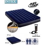 intex Çift Kişilik Şişme Yatak, Kamp ve Ev Için Konforlu Yatak 191X137X25 cm - Seçenek 1