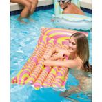 intex Dalga Desenli Deniz Yatağı - Razzle Dazzle Şişme Deniz Yatağı - Şişme Yatak - Deniz Yatağı 183X69 Cm. - 183 x 69 cm - Pembe - Sarı