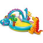 Intex Dino Dünyası Oyun Havuzu 302 x 229 x 112 cm Sarı Renkli Su Spreyleri ile Eğlenceli