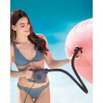 intex Elektrikli El Pompası - Hava Pompası - Şişirme Pompası - Tutmalı El Pompası - Elektrikli Hava Pompası - Pompa Quick Fill - 20 cm - Siyah