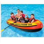 Intex Explorer 300 Şişme Bot Seti – 3 Kişilik (Kürek ve Pompa Dahil - Turuncu