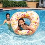 intex Kalp Donut Simit - Şişme Kalp Figürlü Simit - Deniz Simidi - Şişme Kalp Şekilli Donut Simit 104X99 Cm. - Donut Kalp - 104 x 99 cm - Renkli