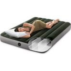intex Konforlu Çift Kişilik Kamp Yatağı 137X191 cm + Pilli Pompa - Seçenek 1 - Ahşap