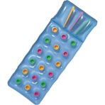 Intex Lacivert Şişme Deniz ve Havuz Yatağı, 188x71 cm, Bardaklı, Renk: Mavi, Yaş: 5+ - 0 - 3 Yaş - Azur Mavi