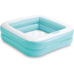 Intex Mavi Şişme Taban Mini Kare Havuz 86x86x25 cm 1-3 Yaş Arası Çocuklar İçin Güvenli Eğlence