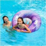 Intex Renkli Dalga Desenli Şişme Deniz Simidi, 114 cm, Mor, 9+ yaş için eğlence dolu! - 0 - 3 Yaş - Bordo