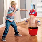intex Şişme Boks Oyunu - Punch Bop Game - Hacıyatmaz Oyun - Şişme Deniz Oyuncağı - Box Vuruş Oyunu - Boksör - 91 x 72 cm - Renkli