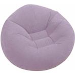 intex Şişme Puf Koltuk Kadife Kaplama Şişme Keyif Koltuğu - Intex Inflatable Chair Set 68569 - Lila