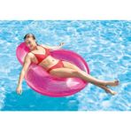 intex Şişme Yastıklı Koltuk Simit - Deniz Koltuğu - Şişme Koltuk Simit - Şişme Yastıklı Lounge 137X122 Cm. - Yastıklı - 137 x 122 cm - Pembe