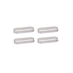 intime endüstriyel mutfak Intime - Delikli Tart Kalıbı - Oval 4'lü Set - 12x3,5 Cm