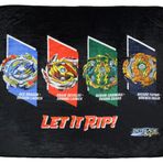 INTIMO Beyblade Burst Spinner Üstler Let It Rip! Fafnir Ace Dragon Erase Devolos Peluş Polar Battaniye 122 cm x 152 cm