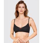Intive Comfort Vintage Çiçek Desenli İnce Askılı%100 Pamuk Balensiz Bralet/Sütyen-Berrak