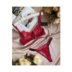 İntive Lingerie Canlı Kırmızı Dantelli Balenli Seksi Sütyen Takım (limited) Kırmızı 75