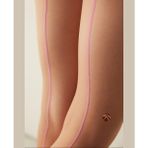 Intive Lingerie Colorful Infinity 20 Den Arkası Mavi/turuncu/pembe Çizgili 57 Ten Külotlu Çorap - S - M