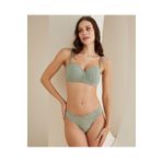 İntive Lingerie Desteksiz Balenli Dantelli Cuplı Lotus Günlük Sütyen Takım -4817 Mint Yeşili 85B