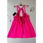 İntive lingerie-innocent&attractive GIANNA Kadın Barbie Pembe Balenli Dantelli Gecelik/Babydoll