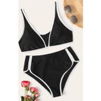 İntive lingerie-innocent&attractive Kadın Siyah Pedli Yüksel Bel Sütyen Külot Takımı