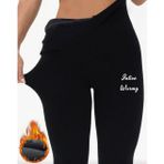 İntive lingerie-innocent&attractive Larosa Siyah Dikişsiz İçi Polar Termal Standart Beden Kışlık Tayt