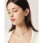 İntive lingerie-innocent&attractive MurayShine Balık Sırt İtalyan Yassı Paslanmaz Çelik Basic Kolye (Gold, Gümüş)