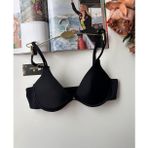İntive lingerie-innocent&attractive Siyah Dekolte Kıyafetler İçin Cuplı Desteksiz Balenli Sütyen