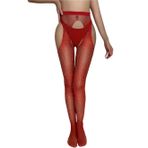 Intive Lingerie Jenna Kadın Jartiyerli Ağı Açık Taşlı File Çorap (Intive Special)