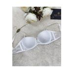 İntive Lingerie Le Jardin Charlotte Güpür Dantelli Balenli Desteksiz Silikonlu Sütyen -7001 Ekru 75B