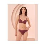 İntive Lingerie NBB Balenli Hafif Destekli Kaplı Üçgen Kesim Sütyen Külot Takım (Somon-Gül Kurusu)-4616 Gül Kurusu 80B