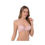 İntive Lingerie NBB Transparan Detaylı Balenli Desteksiz Günlük Kullanım Sütyen-3412 Pudra 95B