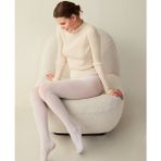 Intive Lingerie Penti 40 Den Micro Mat Ağlı Burunlu Box Body Opak Külotlu Çorap - Beyaz - XL