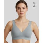 Intive Lingerie Silva Önü Arkası V Yaka Dekolteli Kalın Askılı Kopçasız Dikişsiz Hafif Desteksiz Bralet/sütyen - M - Gri