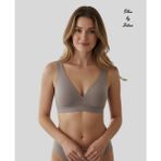 Intive Lingerie Silva Önü Arkası V Yaka Dekolteli Kalın Askılı Kopçasız Dikişsiz Hafif Desteksiz Bralet/sütyen - Vizon