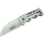 İntora Sog AC78 Gri Yaprak Kamp Çakı 14,5 cm - Metal Sap, Kılıflı