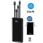 İntouch 10.000 Mah Quick 22,5W PD QC 3.0 Dijital Göstergeli Dahili Çoklu Kablolu Powerbank,Md