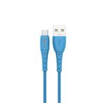 Intouch Soft 2.4A Type-C Usb Mavi Şarj Kablosu