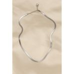 Inure Jewelry 316L Çelik Silver Renk 45 cm İtalyan Zincir Model Kadın Kolye - Karışık Renk - Ayarlanabilir