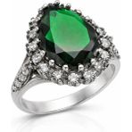Inure Jewelry Gümüş Hürrem Sultan Bayan Yüzük - Renkli - 18